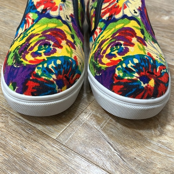 Steve Madden Floral Slip-On Sneakers Shoe Loafer Women’s 7.5 ECENTRCV - Picture 3 of 12